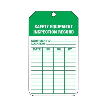 EQUIPMENT STATUS SAFETY TAG TRS250PTM